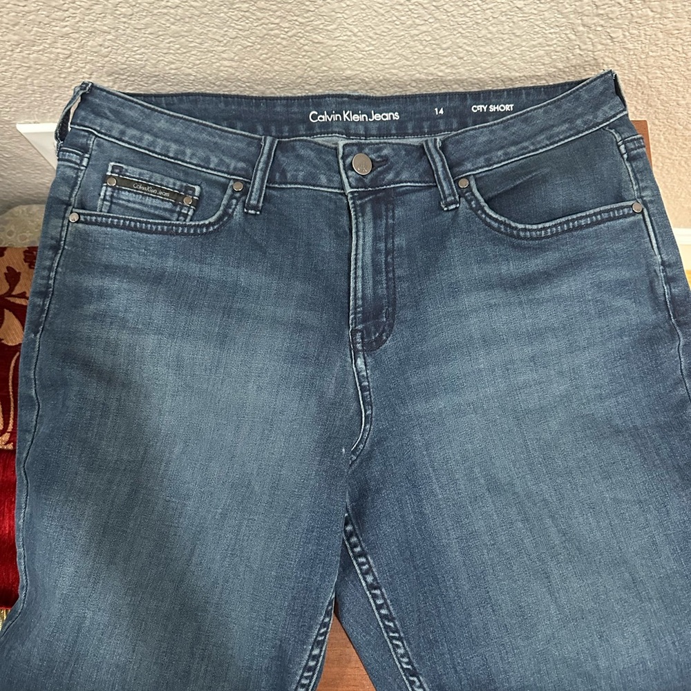 Calvin Klein denim short, size 14